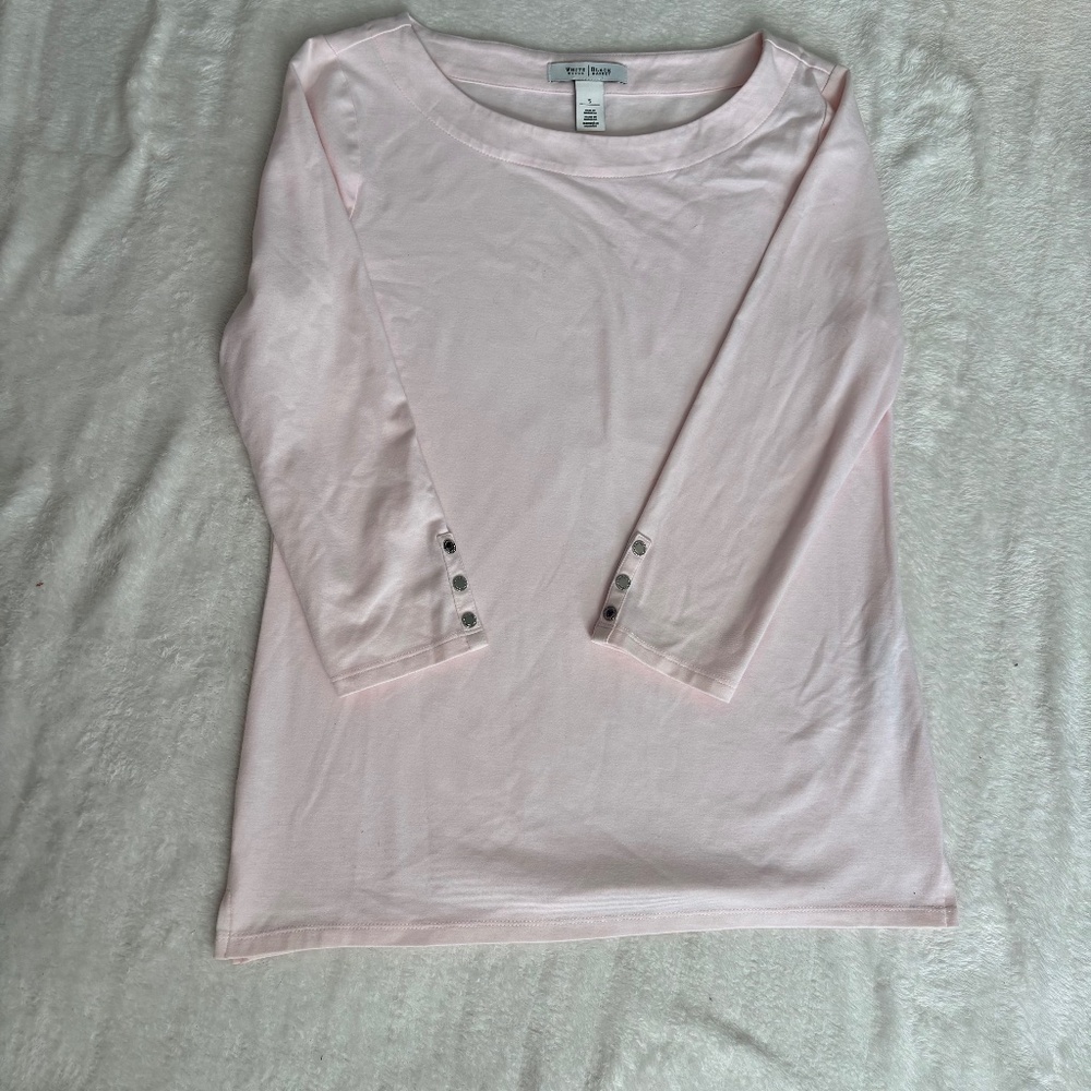 White House Black Market Blush Long Sleeve